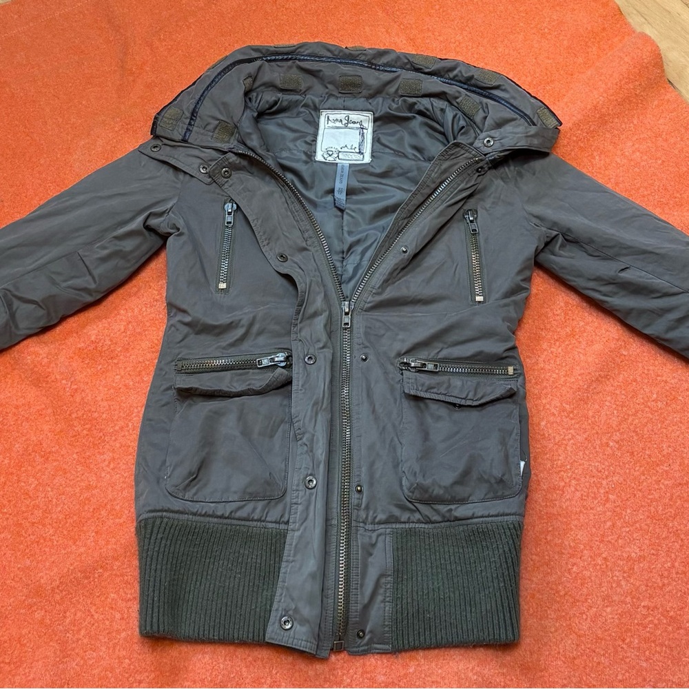 Pea Coat Jacket in Army Green  - Armor Jeans